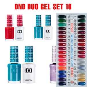 DND Duo Gel Set #10 – Winter Collection 2020 (Free color chart)