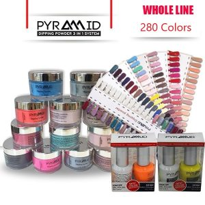 Pyramid 3 in 1 Dipping Powder + Gel Polish + Nail Lacquer – Full Line (280 Colors)