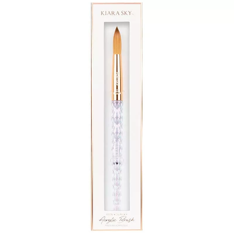 Kiara Sky 100% Kolinsky Acrylic Nail Brush Size #14 